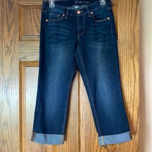 NY&C Dark Wash Jean Crops